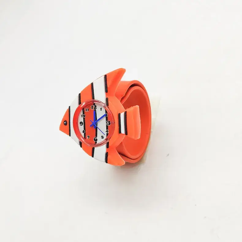 Blue Cartoon Pop Watch for Kids Silicone Marine Animal Gift - Image 5