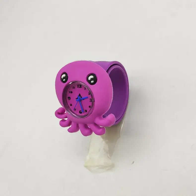 Blue Cartoon Pop Watch for Kids Silicone Marine Animal Gift - Image 7
