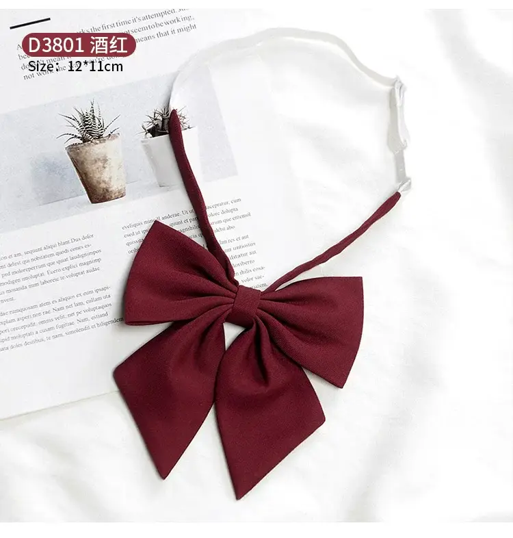 Women's Wine Red Bow Tie Photo Graduation Set — feature 11