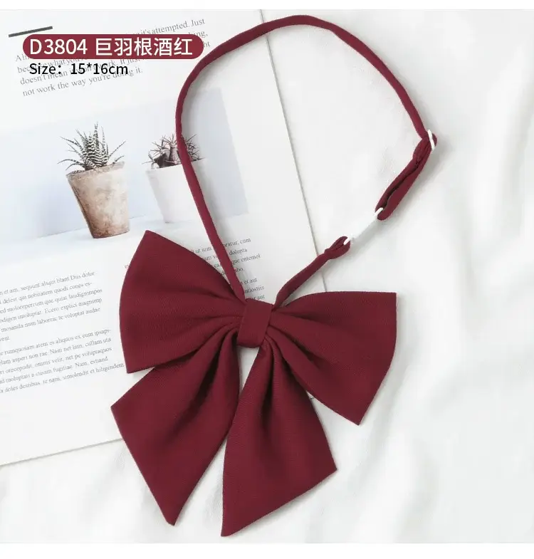 Women's Wine Red Bow Tie Photo Graduation Set — feature 12