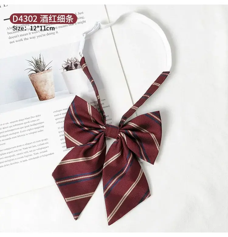 Women's Wine Red Bow Tie Photo Graduation Set — feature 13