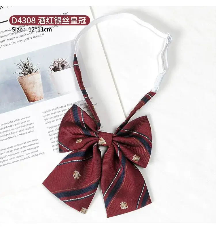 Women's Wine Red Bow Tie Photo Graduation Set — feature 14
