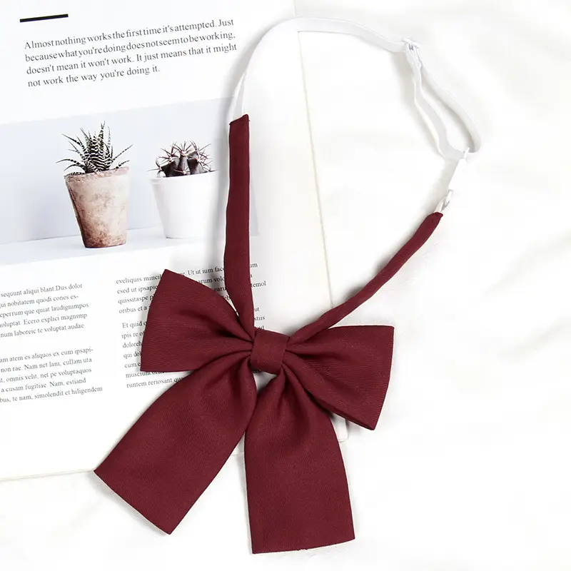 Women's Wine Red Bow Tie Photo Graduation Set - Image 18