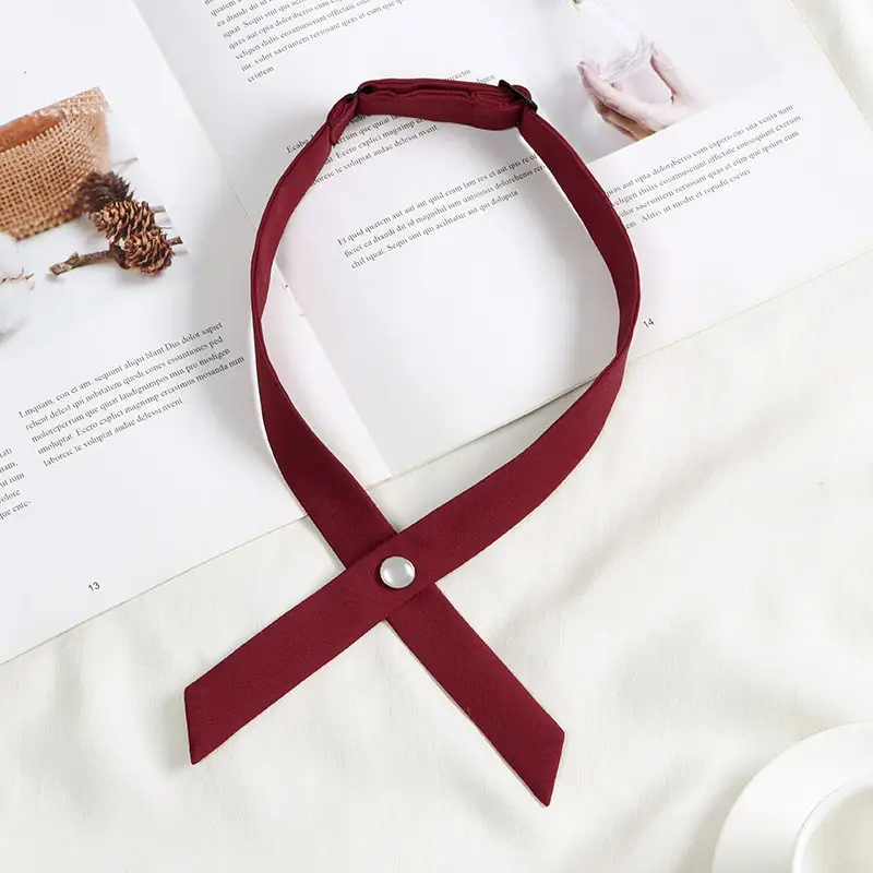 Women's Wine Red Bow Tie Photo Graduation Set - Image 20