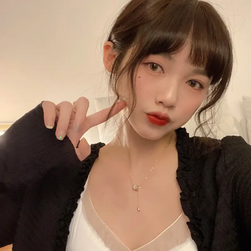 Gold Plated Clavicle Necklace for Women Summer Light Luxury