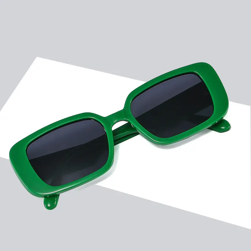 Green Rectangular Sunglasses for Women Men 2025 - Image 8