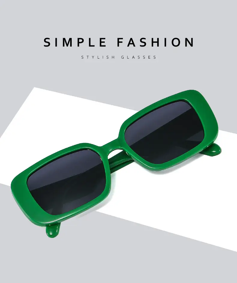 Green Rectangular Sunglasses for Women Men 2025 — feature 2