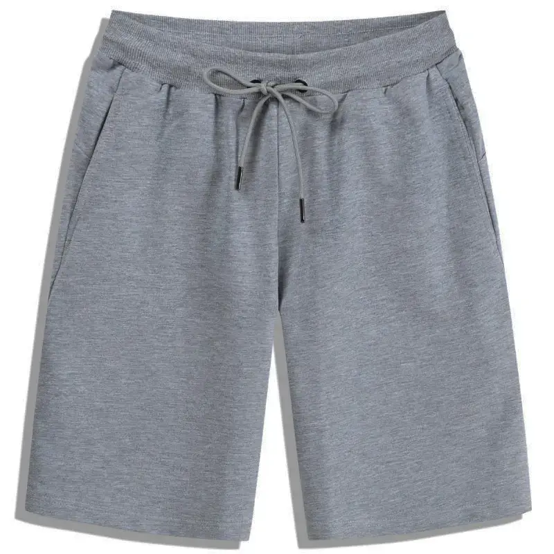 Men's Grey Casual Shorts with Drawstring Waist - Image 9