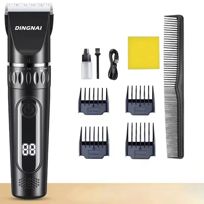 Rechargeable Universal Hair Clipper with 6 Attachments - Image 3
