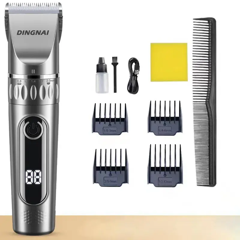 Rechargeable Universal Hair Clipper with 6 Attachments - Image 5