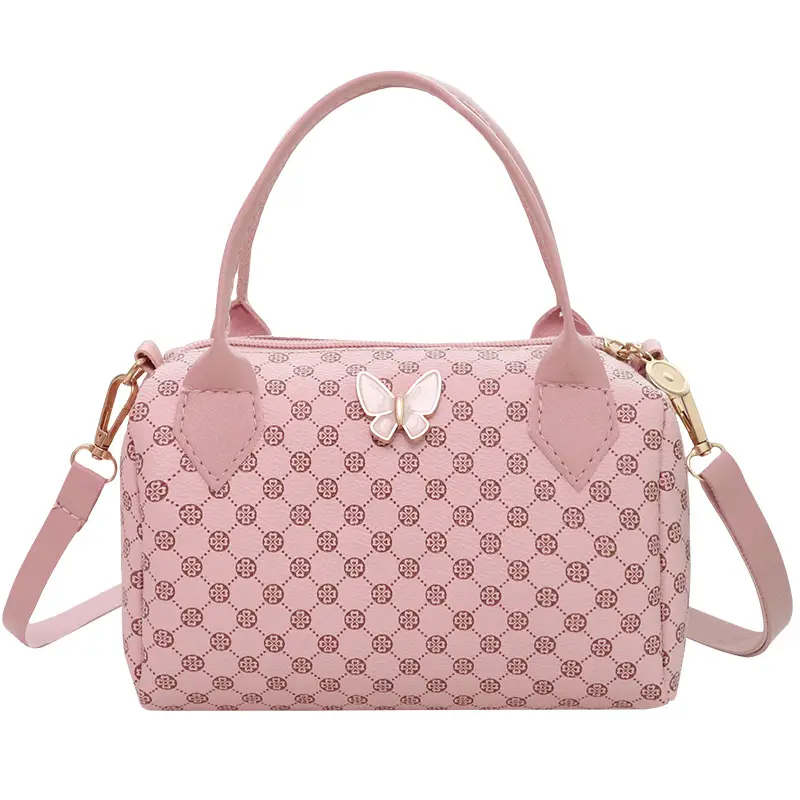 Women's Butterfly Print Handbag with Chain Strap - Image 10
