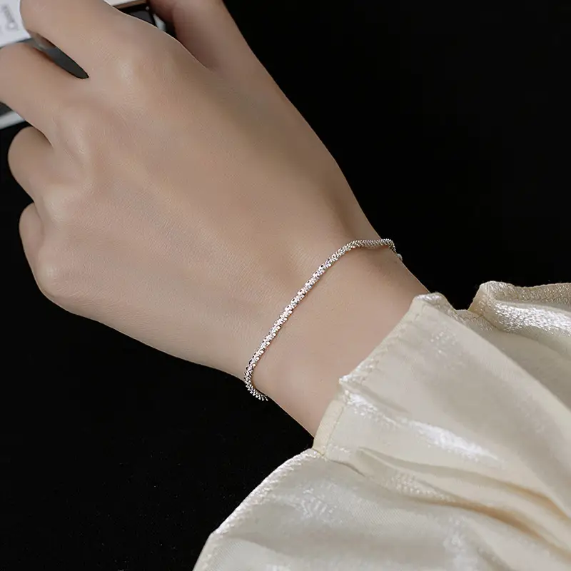 Sterling Silver Starry Bracelet for Women - Image 2