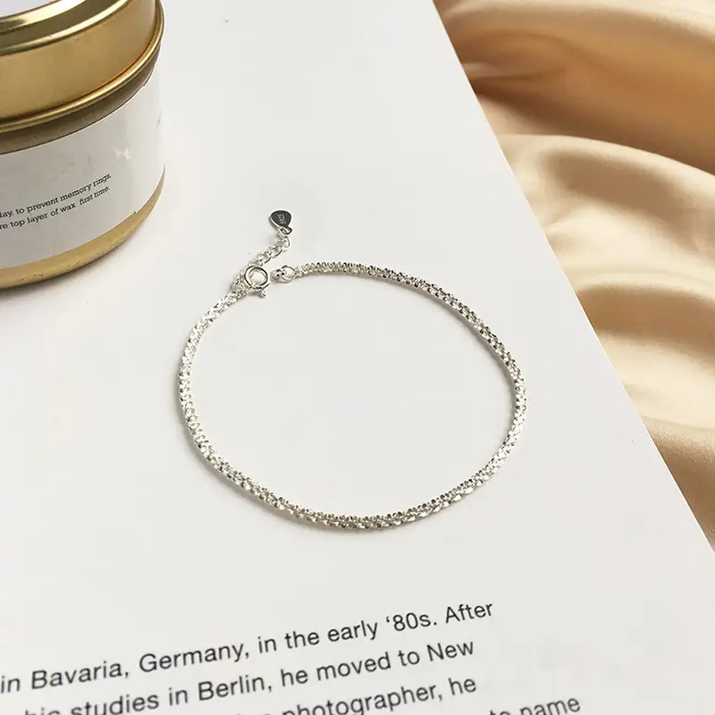 Sterling Silver Starry Bracelet for Women - Image 4