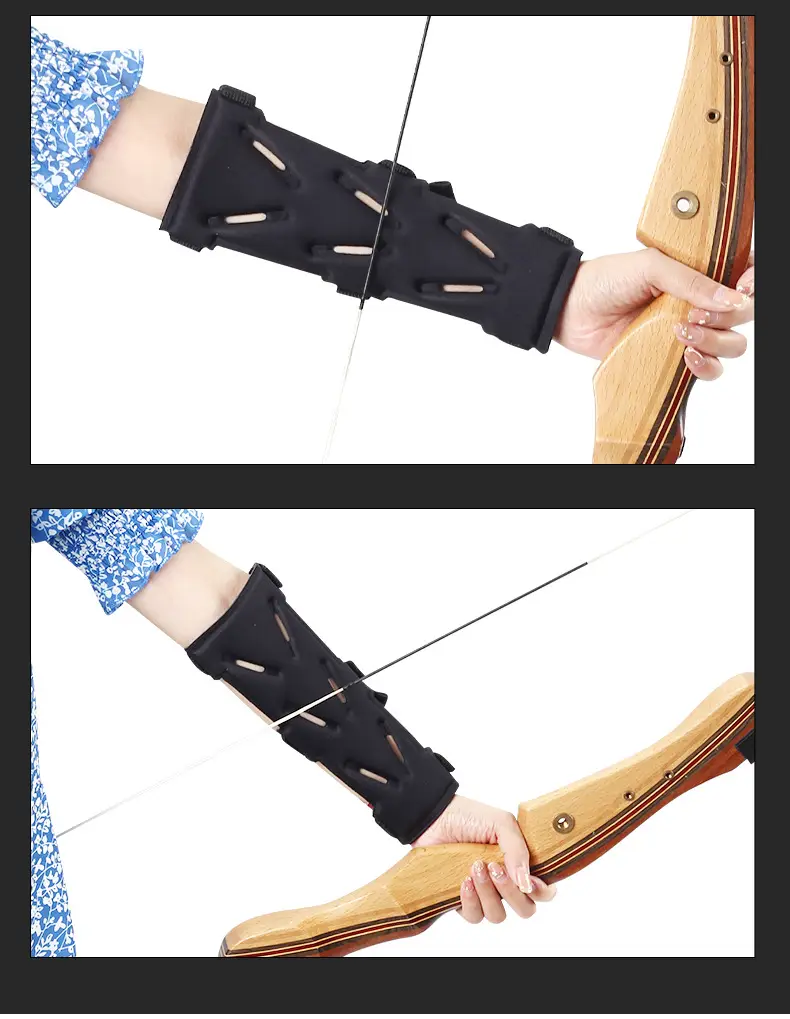 Thickened Arm Guards Sp823 Arm Guards Archery Competition Competition Recurve Bow and Arrow Breathable Fabric Arm Guards Universal for Left and Right Hands — feature 9