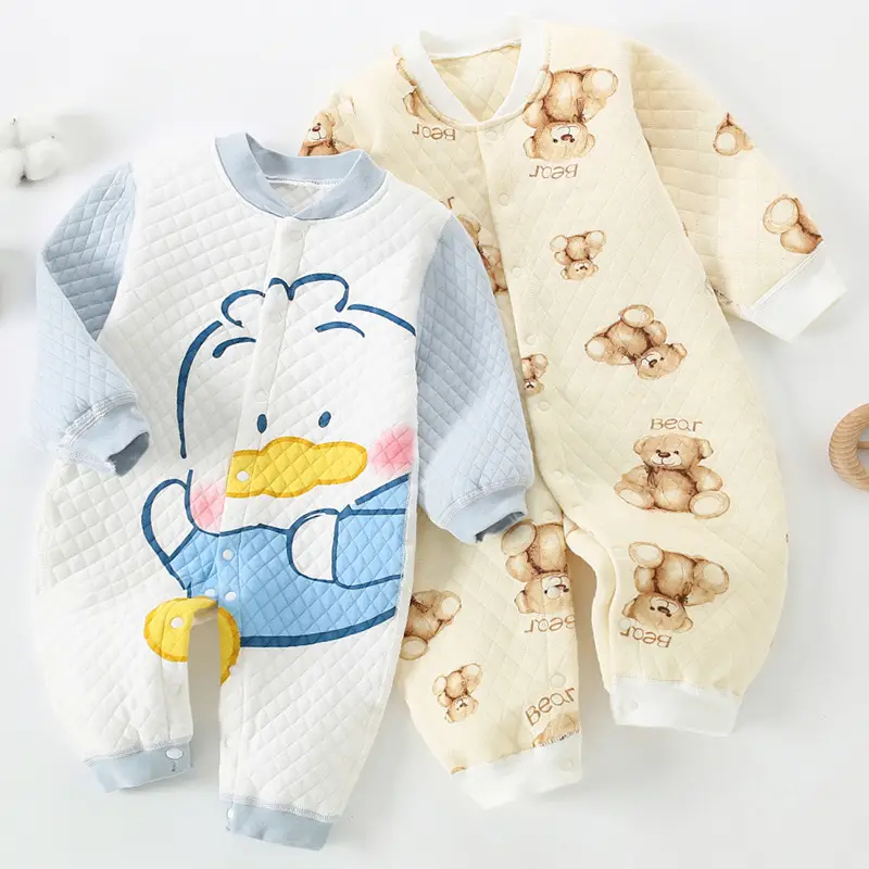 Newborn Baby Cotton Full Moon Suit Light Blue - Image 15