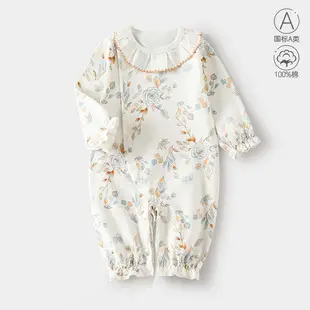 Baby Girl's Boneless Climbing Suit White Floral — feature 2