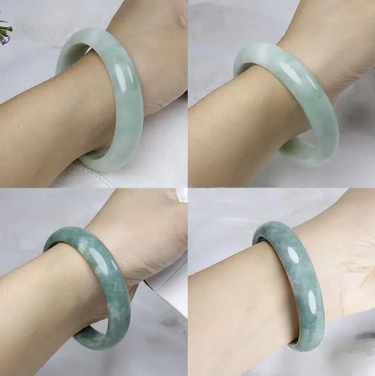 Natural Jade Light Green Bracelets for Women