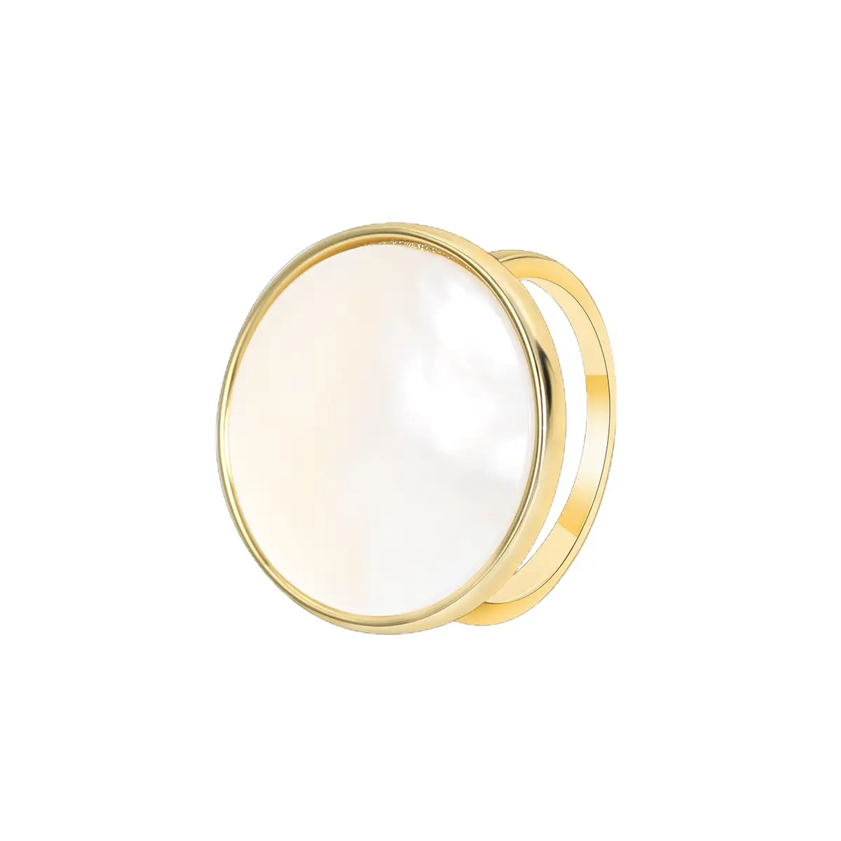 Retro Shell Round Gold Ring for Women - Image 8