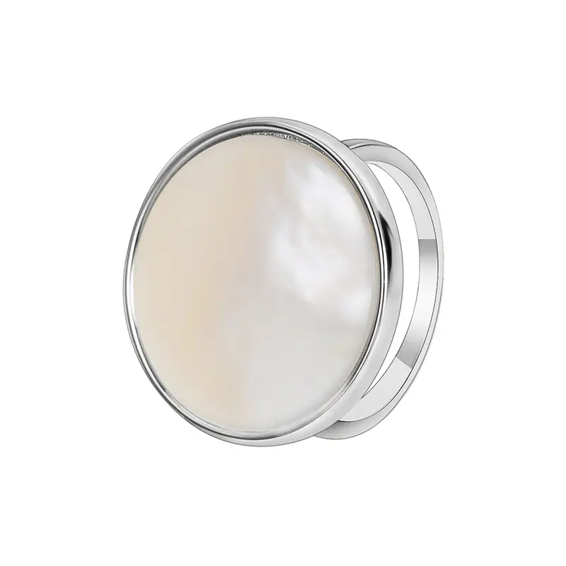 Retro Shell Round Gold Ring for Women - Image 2