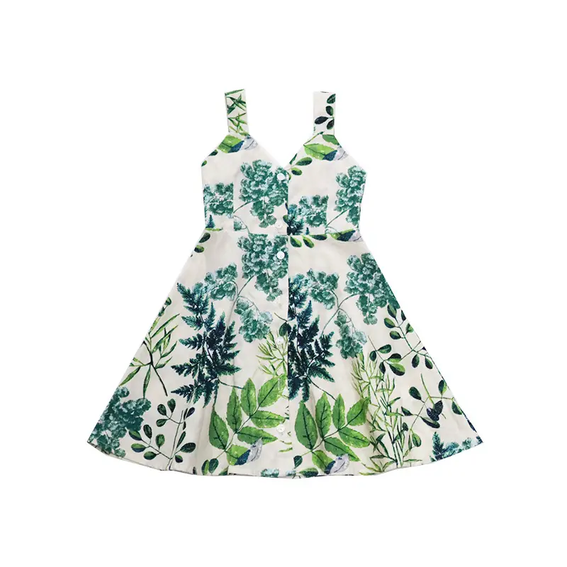 Beach 2Pc Floral T-Shirt Suit Green White Summer Family Wear