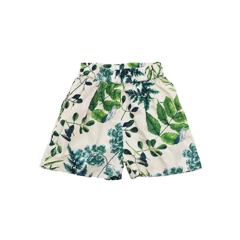 Beach 2Pc Floral T-Shirt Suit Green White Summer Family Wear