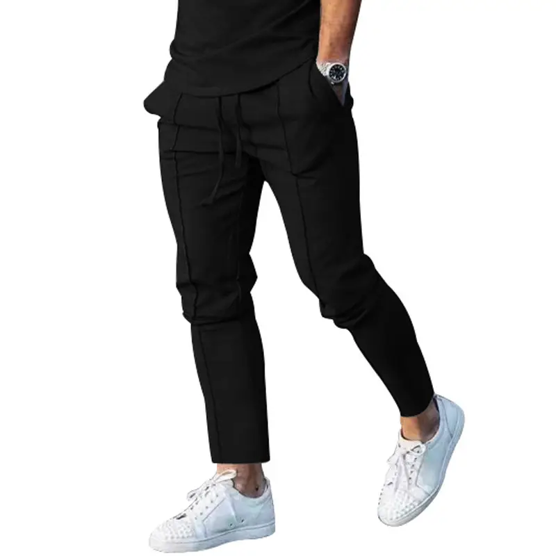 Men's Black Slim Fit Casual Pants 2025 - Image 12