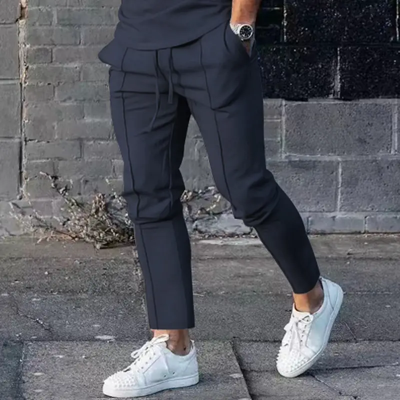 Men's Black Slim Fit Casual Pants 2025 - Image 8