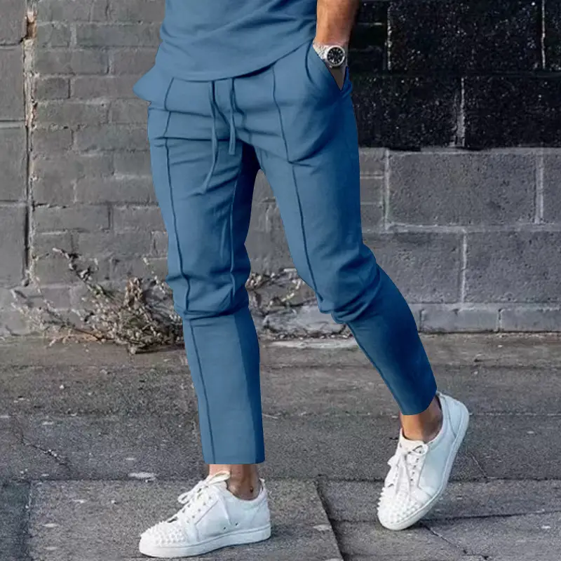 Men's Black Slim Fit Casual Pants 2025 - Image 9