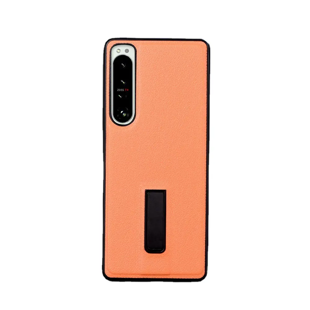 Sony Xperia1Vii Leather Protective Case with Metal Stand - Image 9