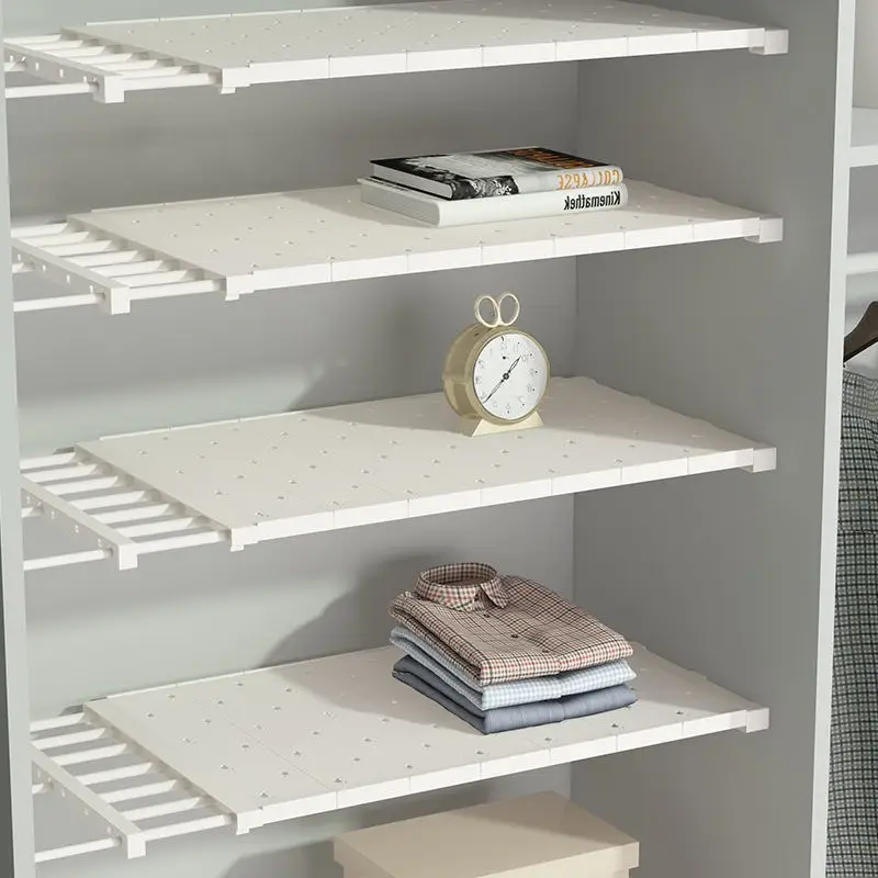White Nail-Free Kitchen Partition Shelf 30-45cm