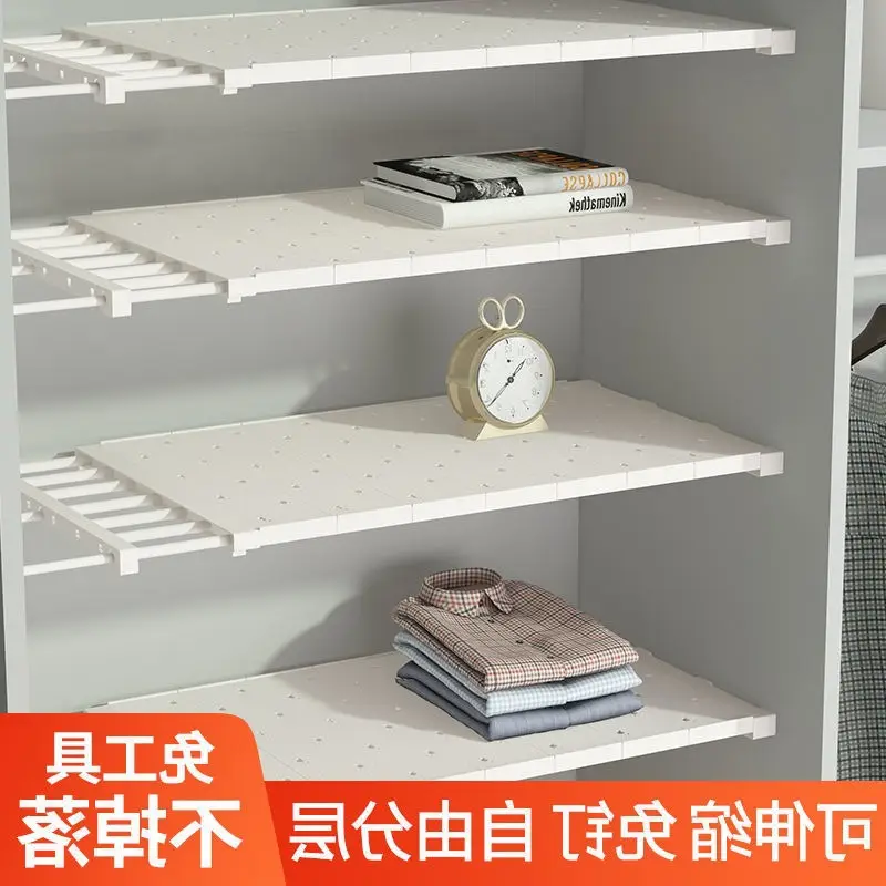 White Nail-Free Kitchen Partition Shelf 30-45cm - Image 16