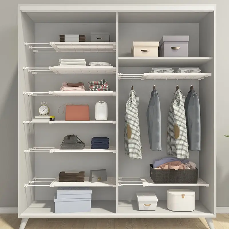 White Nail-Free Kitchen Partition Shelf 30-45cm - Image 17
