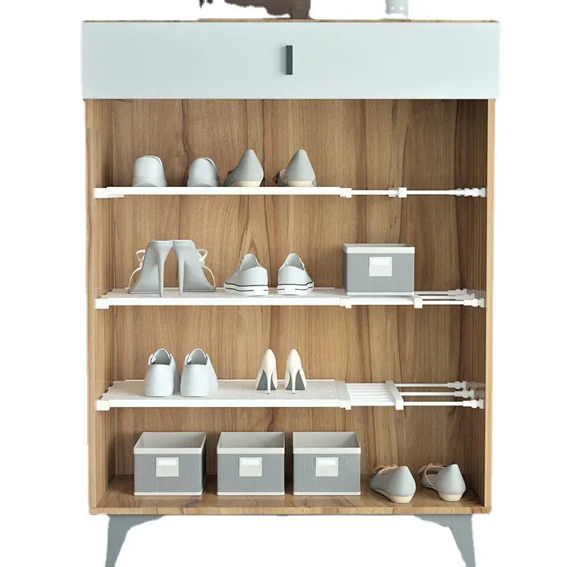 White Nail-Free Kitchen Partition Shelf 30-45cm - Image 19