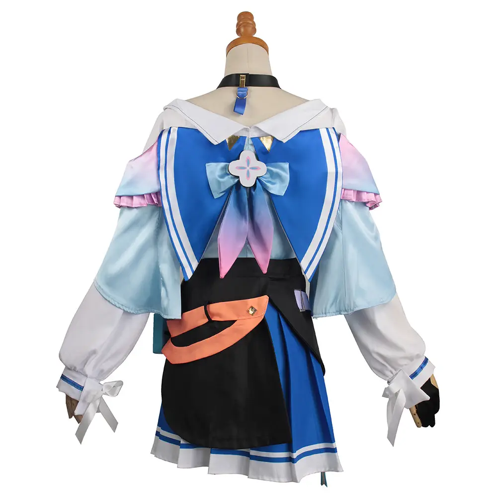 Women's Cosplay Costume Blue Black Skirt Set — feature 10