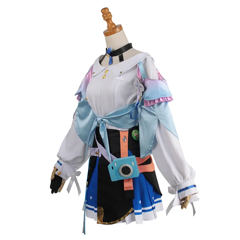 Women's Cosplay Costume Blue Black Skirt Set — feature 8