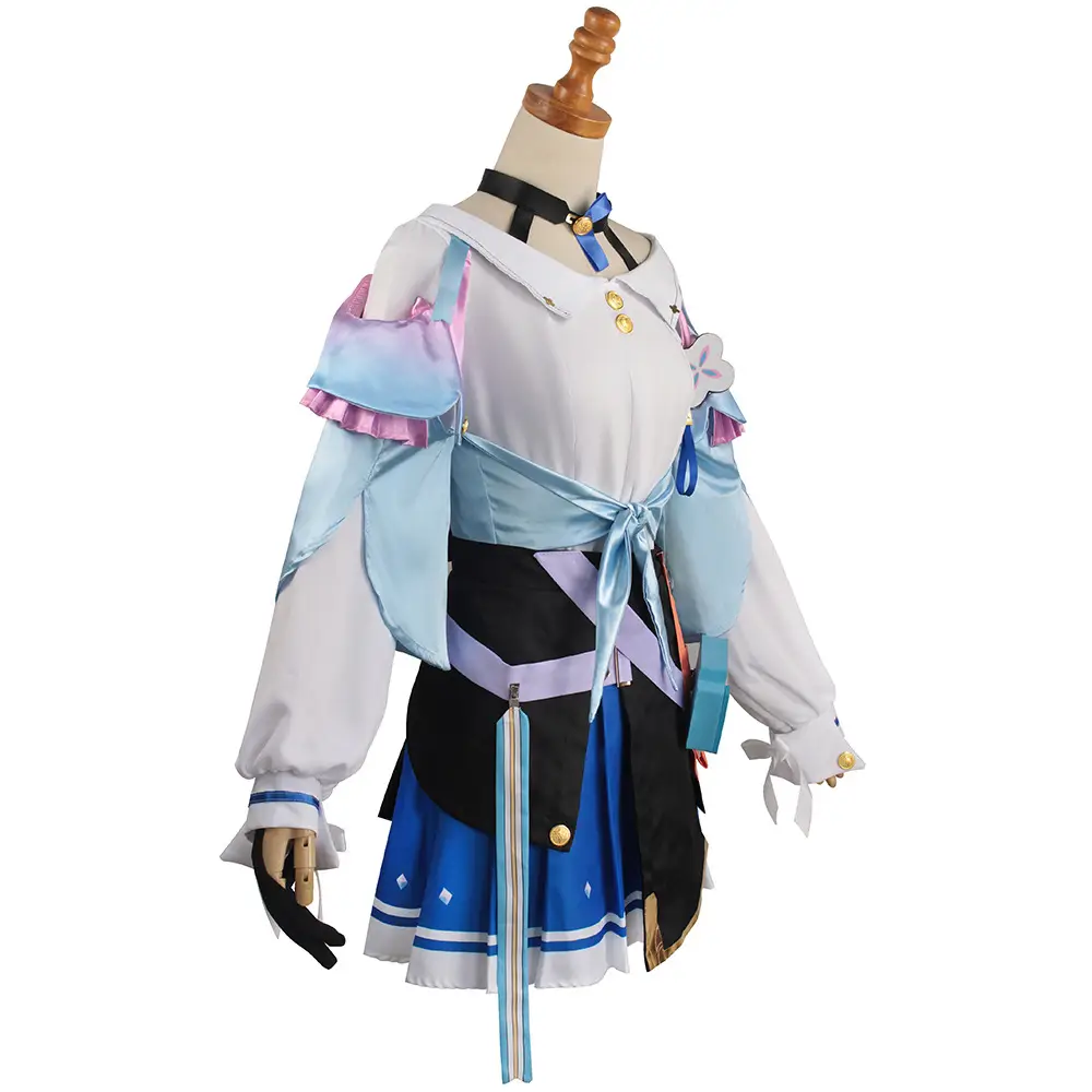 Women's Cosplay Costume Blue Black Skirt Set — feature 9