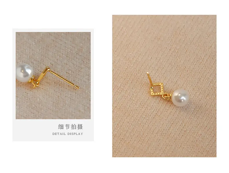 Rhombus Pearl Earrings for Women 2024 Trendy — feature 21