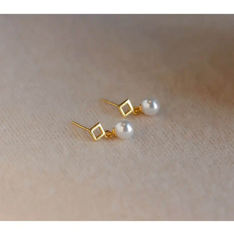 Rhombus Pearl Earrings for Women 2024 Trendy — feature 25