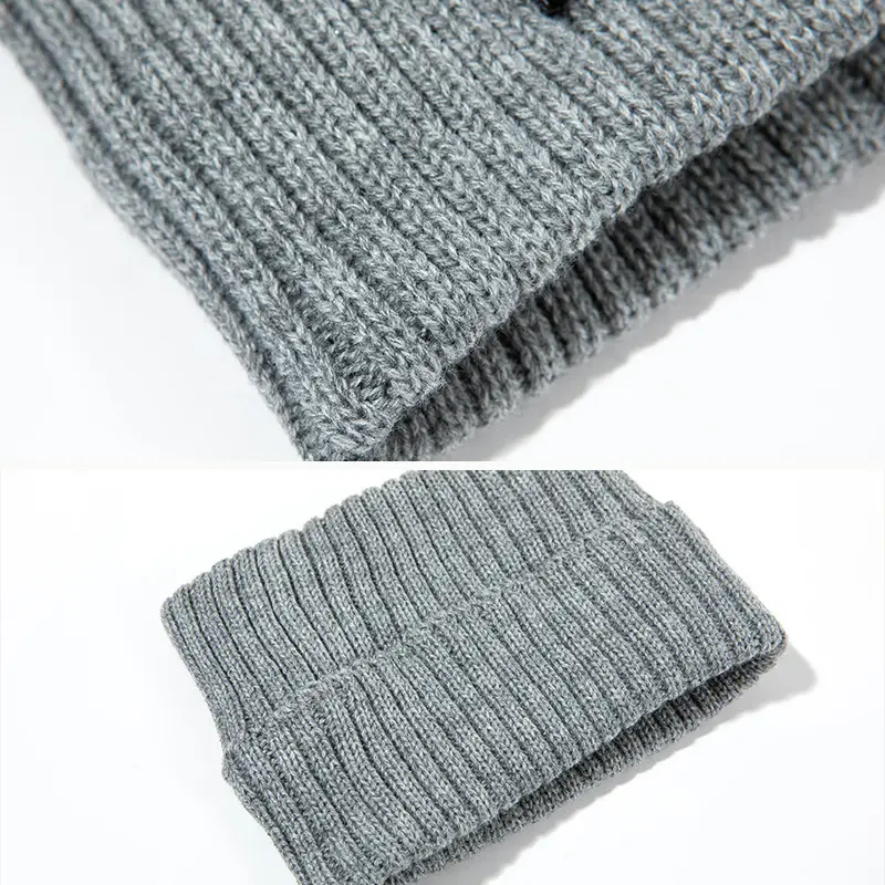 Black Retro Knitted Hair Band with Brand Logo