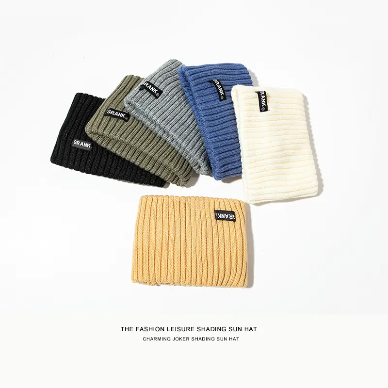 Black Retro Knitted Hair Band with Brand Logo