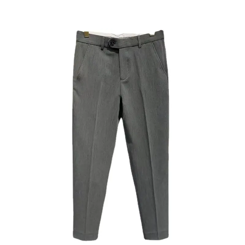 Men Slim Fit Black Trousers Autumn 2022