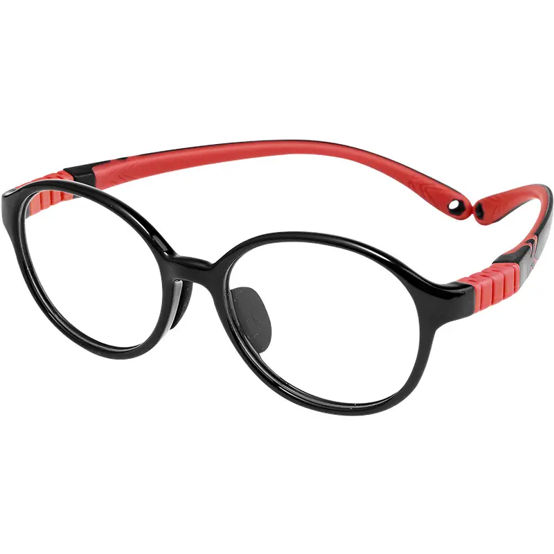 Children's Glasses Pink Silicone 9022ET Retro Small Round Frame