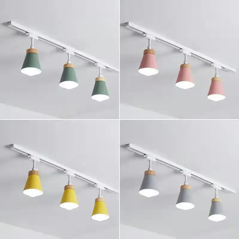 E27 Track Light Green 9W Milk Tea Decor Lamp - Image 9