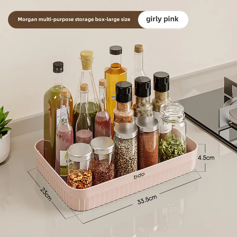 Pink 26cm Storage Box for Kitchen & Home Organization - Image 11