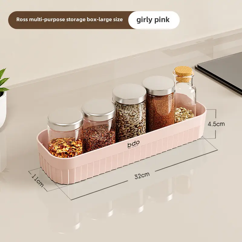 Pink 26cm Storage Box for Kitchen & Home Organization - Image 17