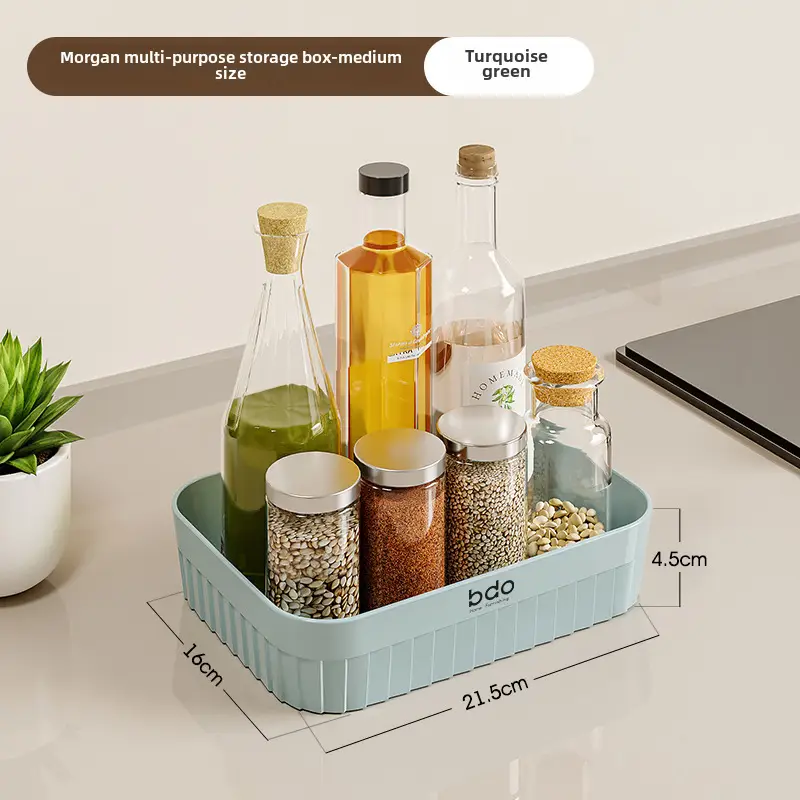 Pink 26cm Storage Box for Kitchen & Home Organization - Image 6
