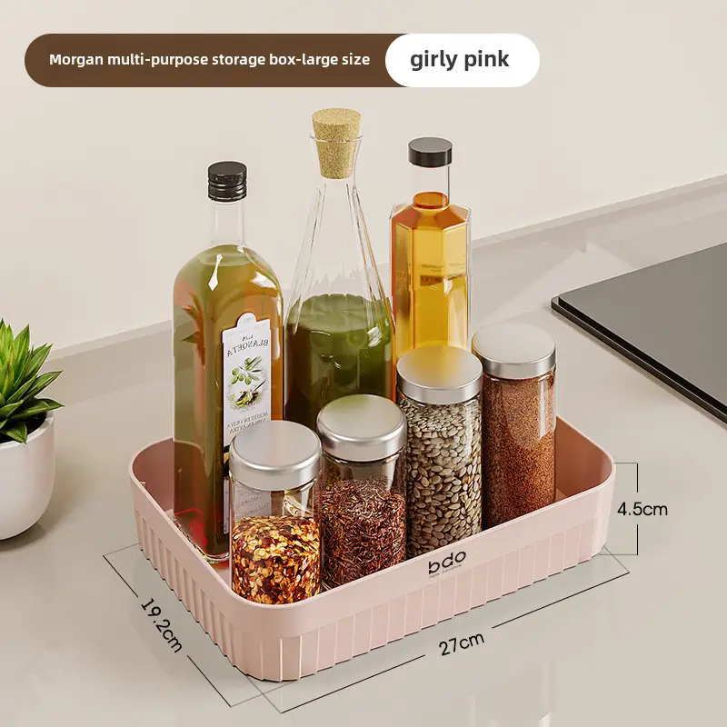 Pink 26cm Storage Box for Kitchen & Home Organization - Image 8