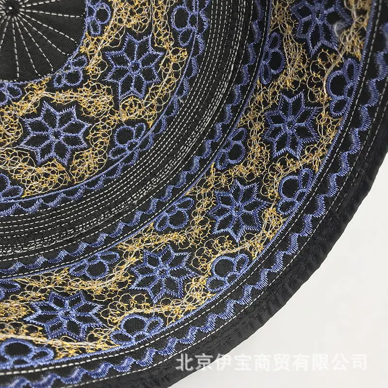 蓝花黄线