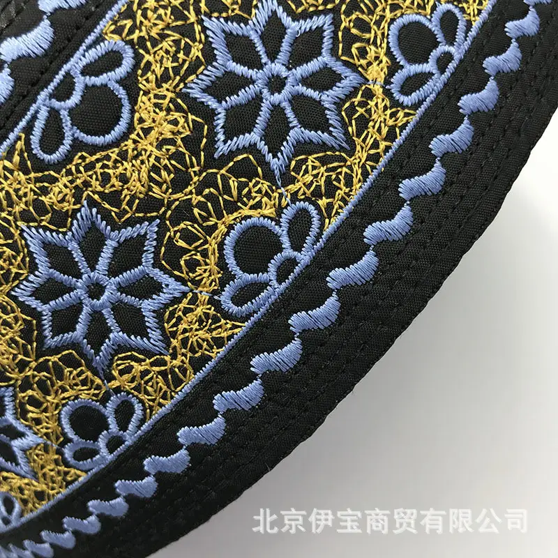 蓝花黄线