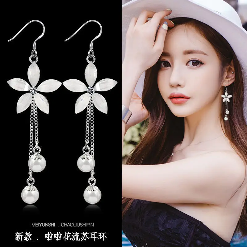 Sterling Silver Earrings for Women Elegant Sweet Tassel Design - Image 24